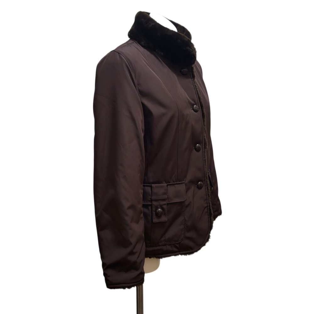 PENDLETON Womens M Reversible Button Jacket Brown… - image 5